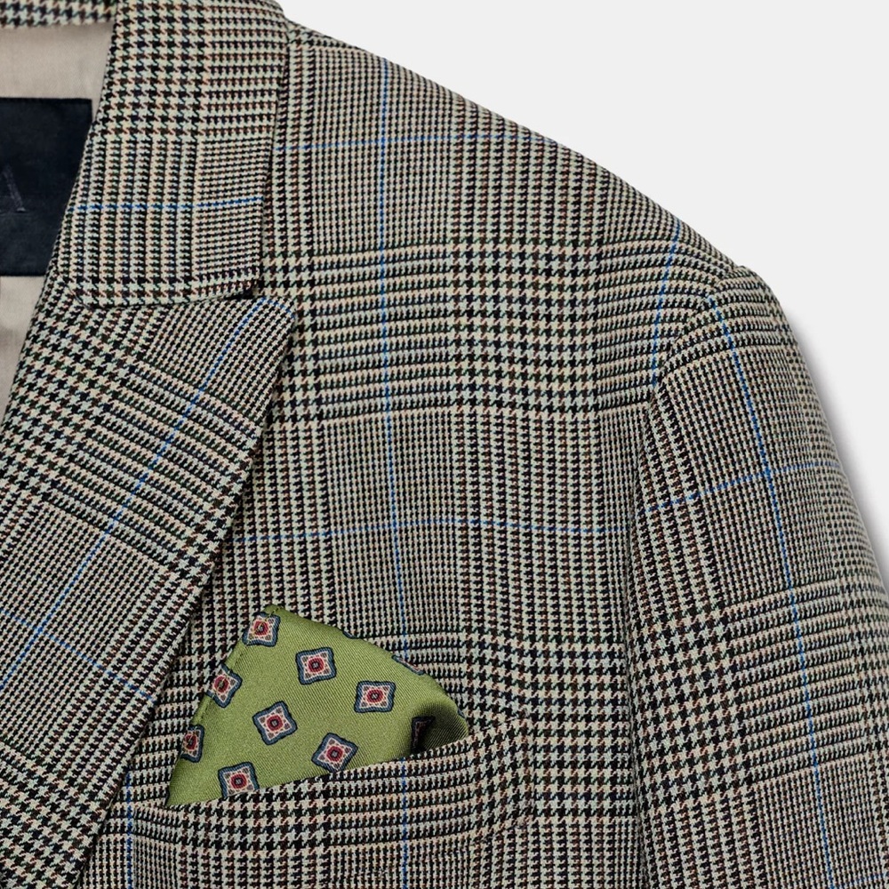 NEW! Zara Plaid Wool Oversized Blazer Size S - Picture 3 of 12